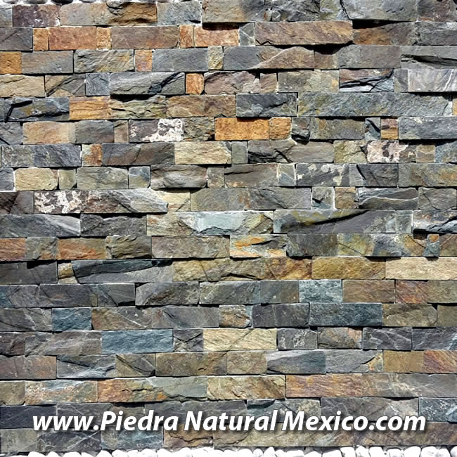 Cintilla de Piedra Laja Verde Militar Natural
